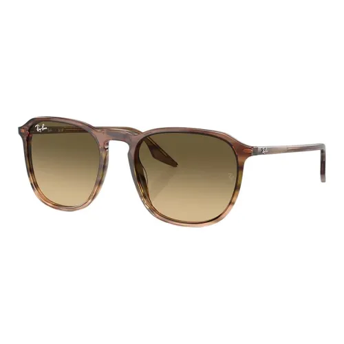 RayBan Acetate Irregular Shape Sunglasses Unisex Brown