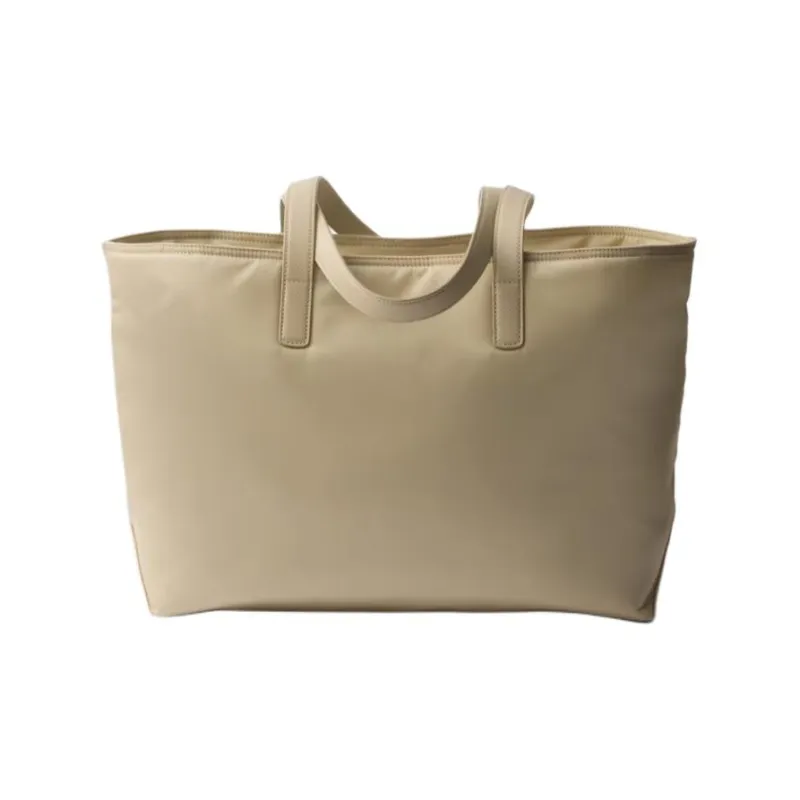 PRADA Re Edition Fabric Tote Bag, Shopping Bag, Handbag Medium Size Women's Desert Yellow-2