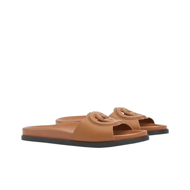 GUCCI Slide Slippers Women's Light Brown-2
