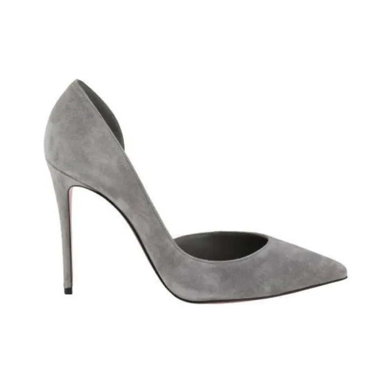 CL Iriza Slim Heel High Heels 10cm Women's Gray-1