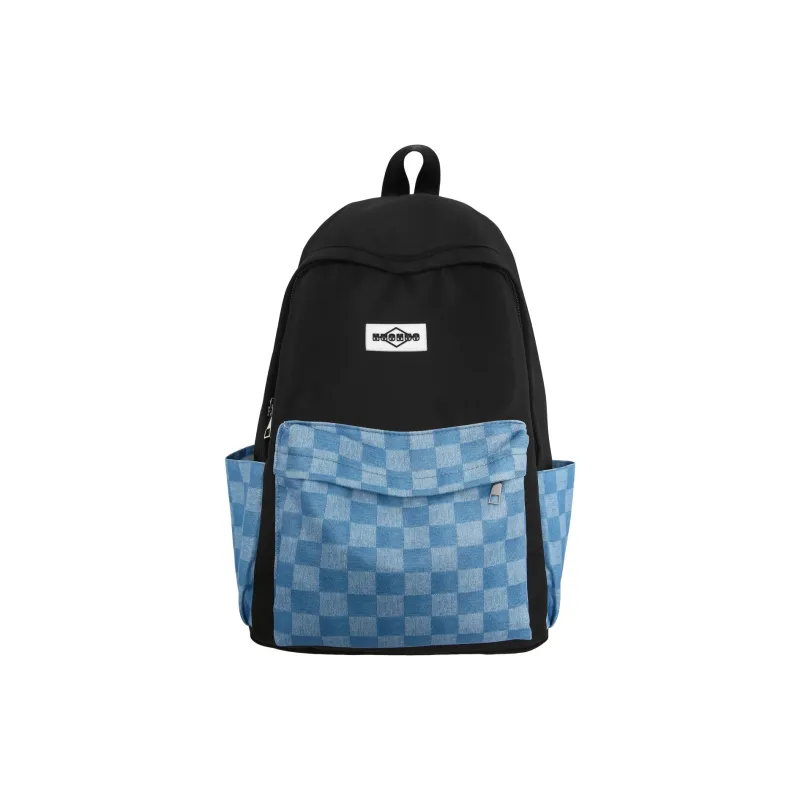 URBAN FOREST Nylon Backpack Regular Unisex Black/Pink/Purple/Lake Blue/Navy Blue-0