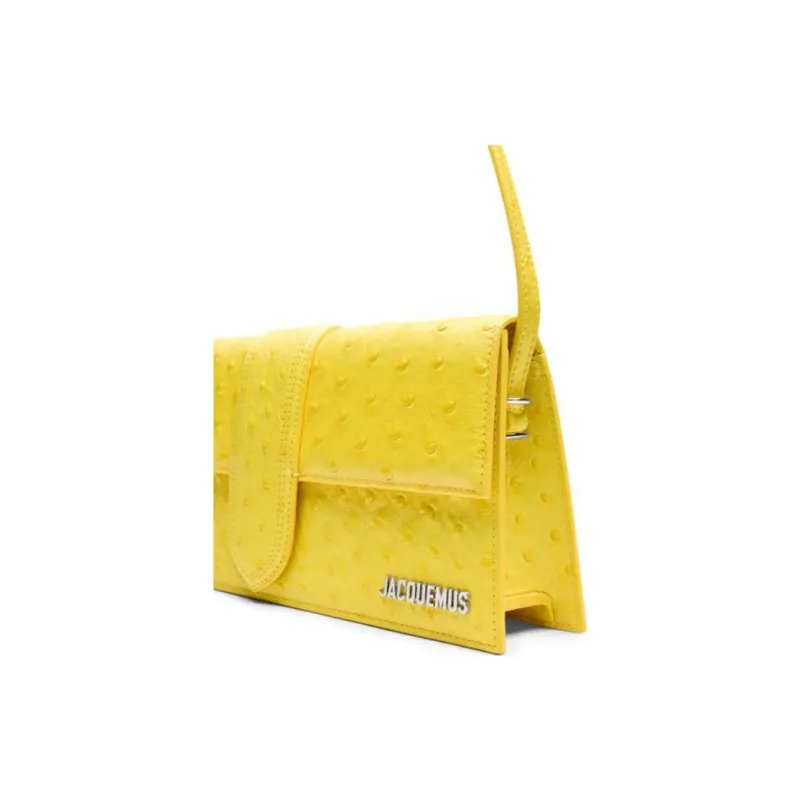 Jacquemus Cotton Shoulder Bag Women's Yellow-3