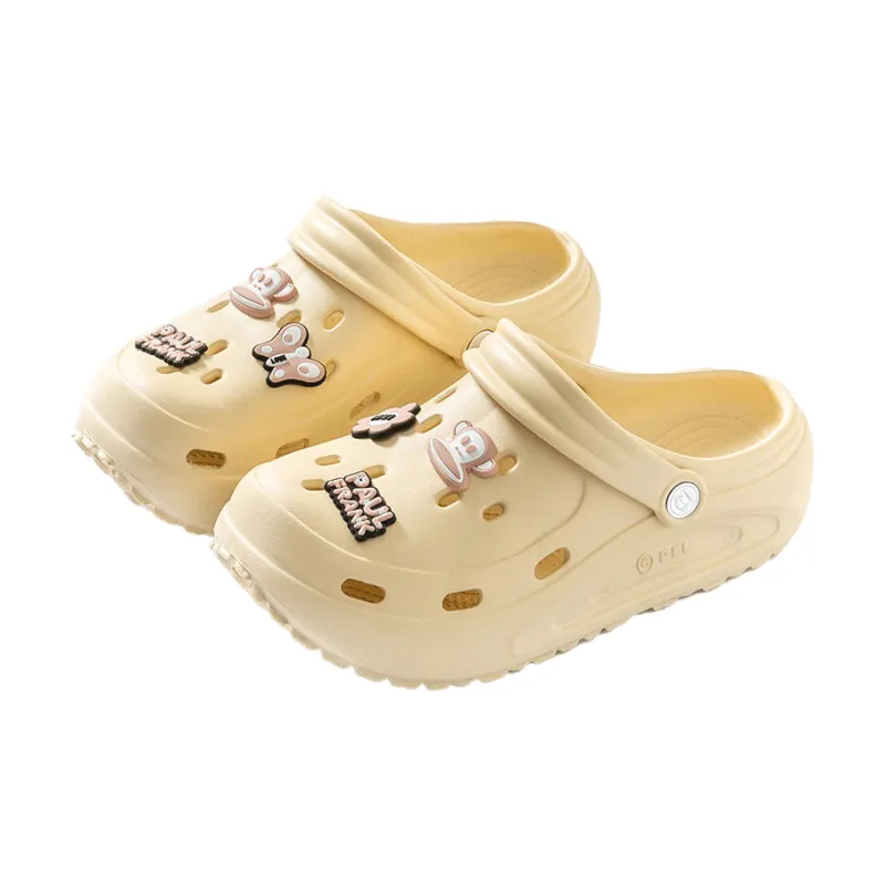 PAUL FRANK Comfortable Slip Resistant And Abrasion Resistant Slippers Unisex Couple's Gray-14