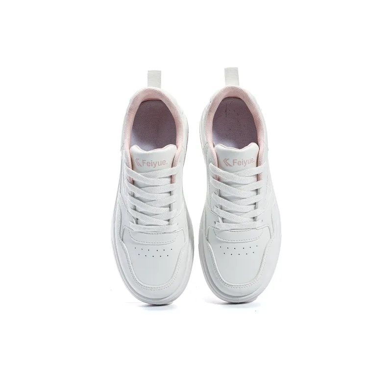 Dafu Leaps Forward Anti Slip And Wear Resistant Lightweight Low Top Skateboard Shoes Women's White-15