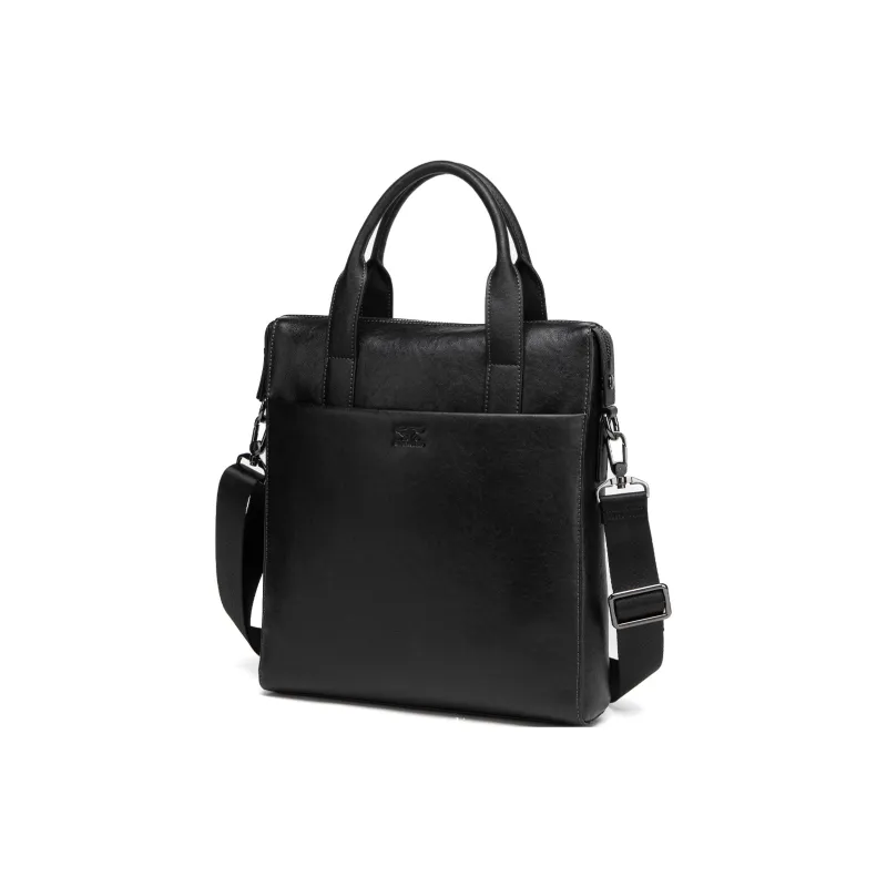 SEPTWOLVES Cow Leather Handbag Regular Men's Black-2