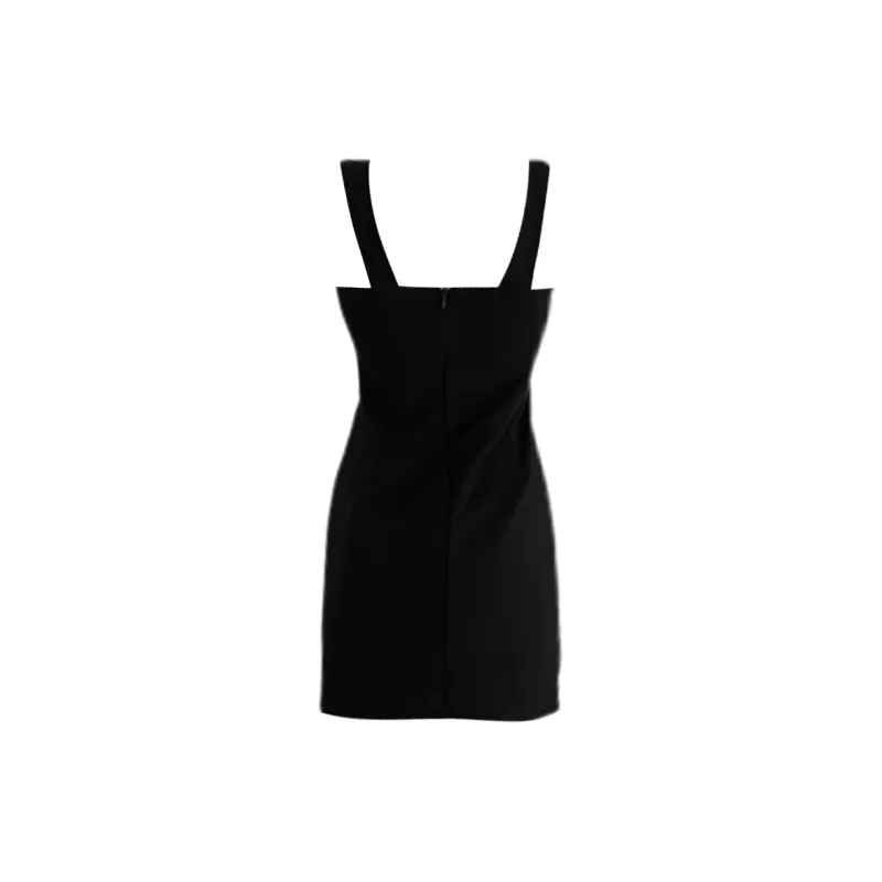 Udon House Slip Dress Women's Black-1