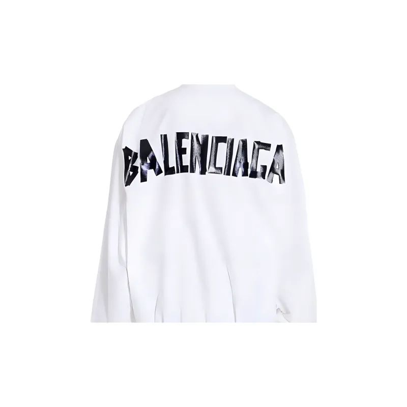 Balenciaga Logo Printed Zip Up Jacket-4