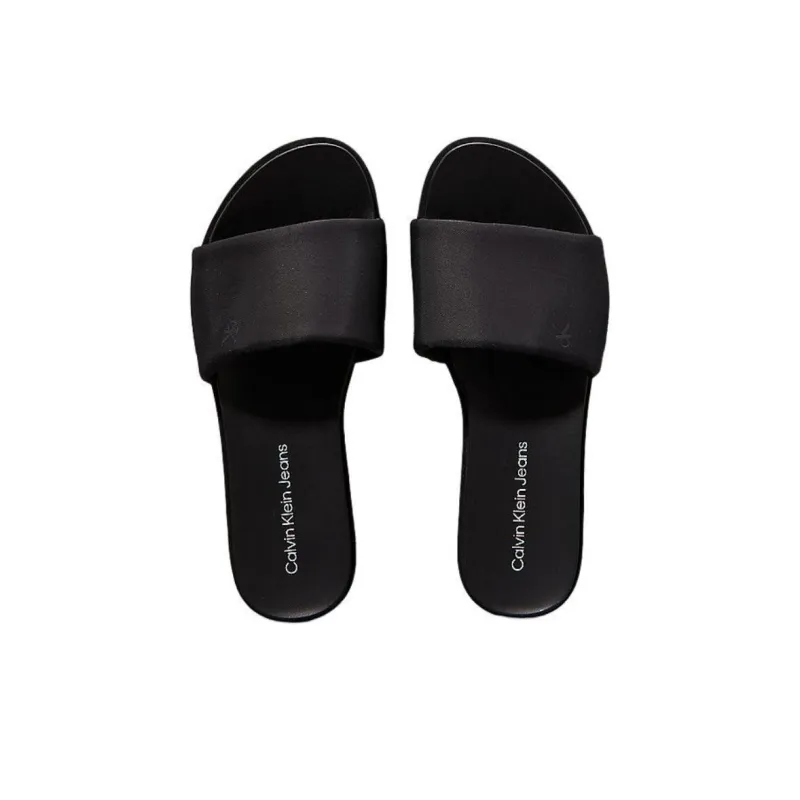 CKJ CALVIN KLEIN JEANS Slide Slippers 6cm Women's Black-3