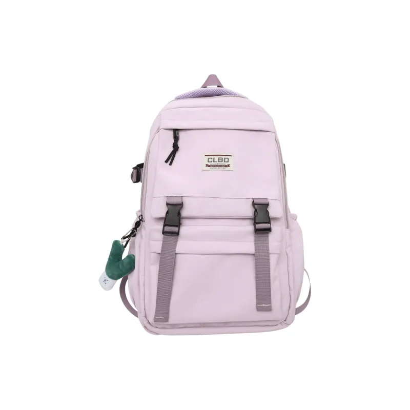 URBAN FOREST Nylon Backpack Regular Unisex White/Black/Red/Purple-16