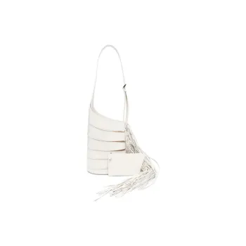 Alaia Cow Leather One Shoulder Women's White