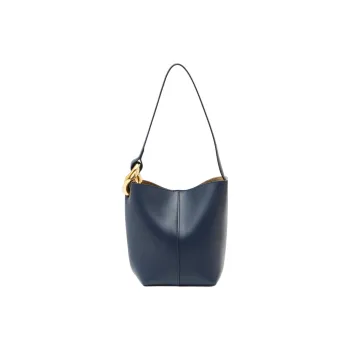 JW Anderson Non Adjustable Strap Bucket Bags Shoulder Bags Women's Navy
