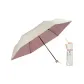 6-Rib Three-Fold Sun Umbrella-Ecru