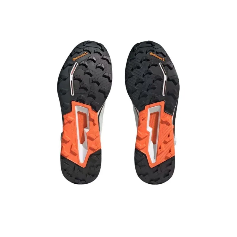 Adidas Terrex Agravic Pro Anti-Slip Wear-Resistant Low-Top Running Shoes Unisex Gray Black Orange-5