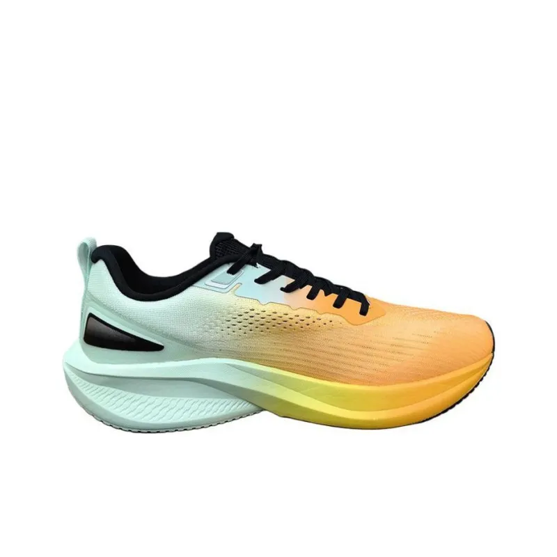 Erke Anti Slip Wear Resistant Low Top Casual Running Shoes Men's Orange Green-1