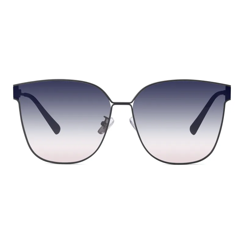 PULAIS Alloy Plate Frame Square Sunglasses Unisex-2