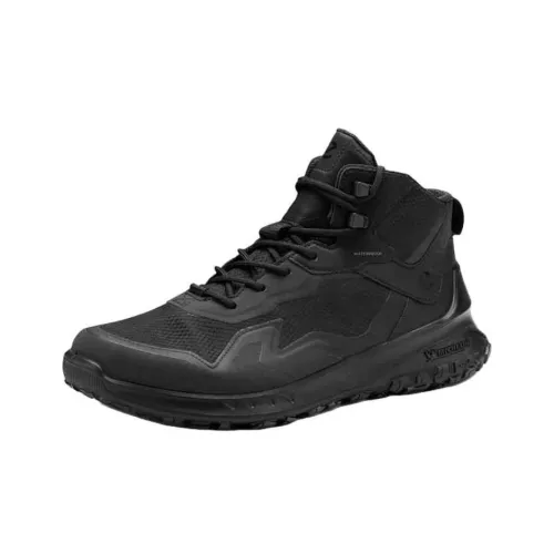 Ecco Otto Series Mid-Top Trekking Shoes Men's Black