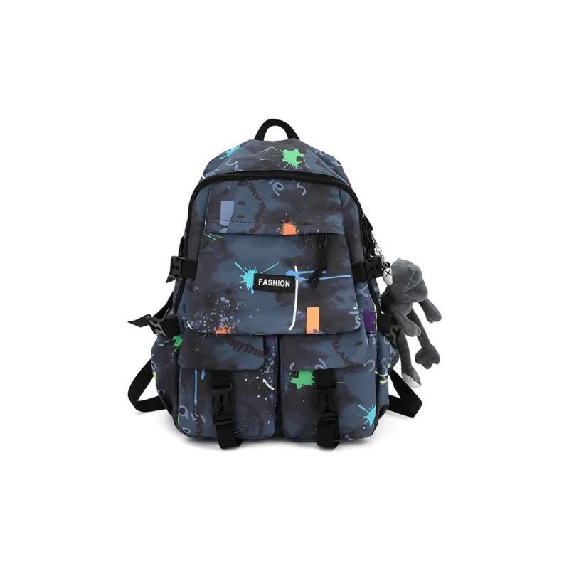 URBAN FOREST Nylon Backpack Unisex Multicolor-3