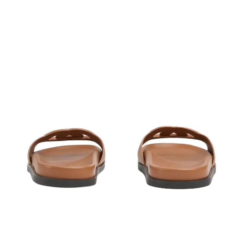 GUCCI Slide Slippers Women's Light Brown-4