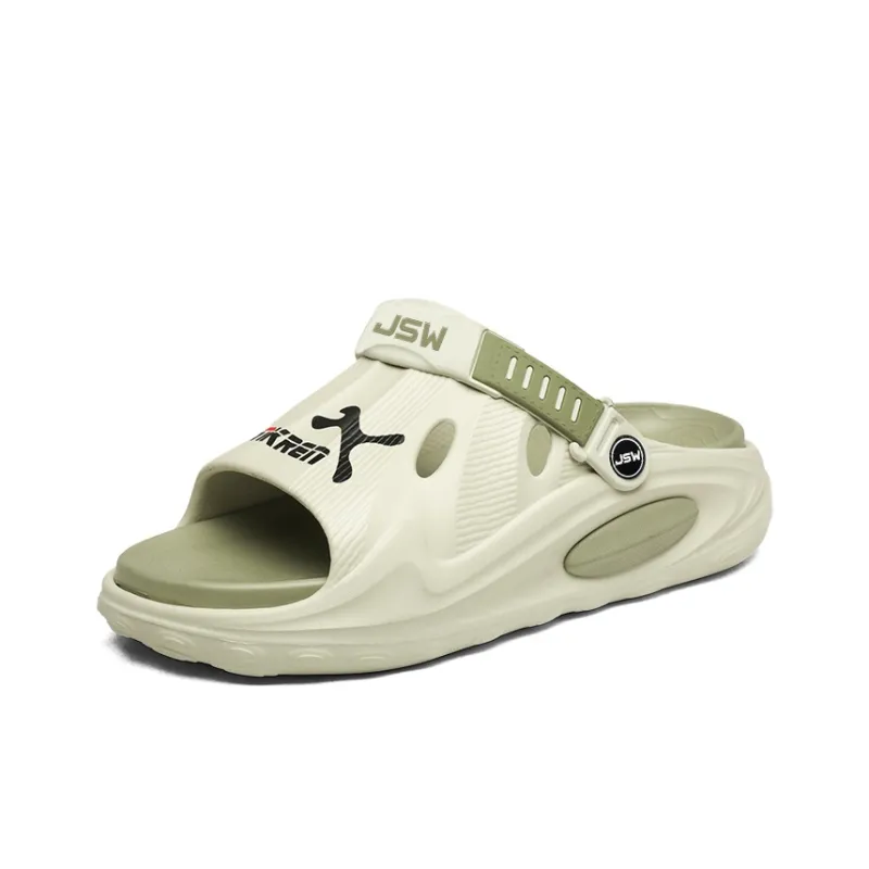 JEANSWEST New Trendy Brand Graffiti Chinese Innovation Style Beach Sandals Men's-2