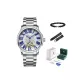 8035 Business White, Steel Band[High-End Green Leather Case+Genuine Leather Strap+Bracelet]
