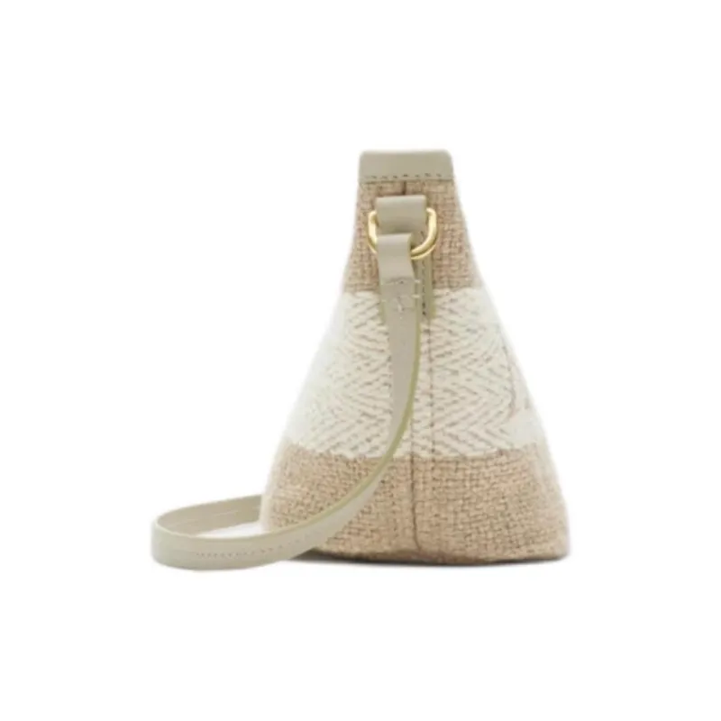 Burberry Linen Shoulder Bag Mini Women's Natural-1