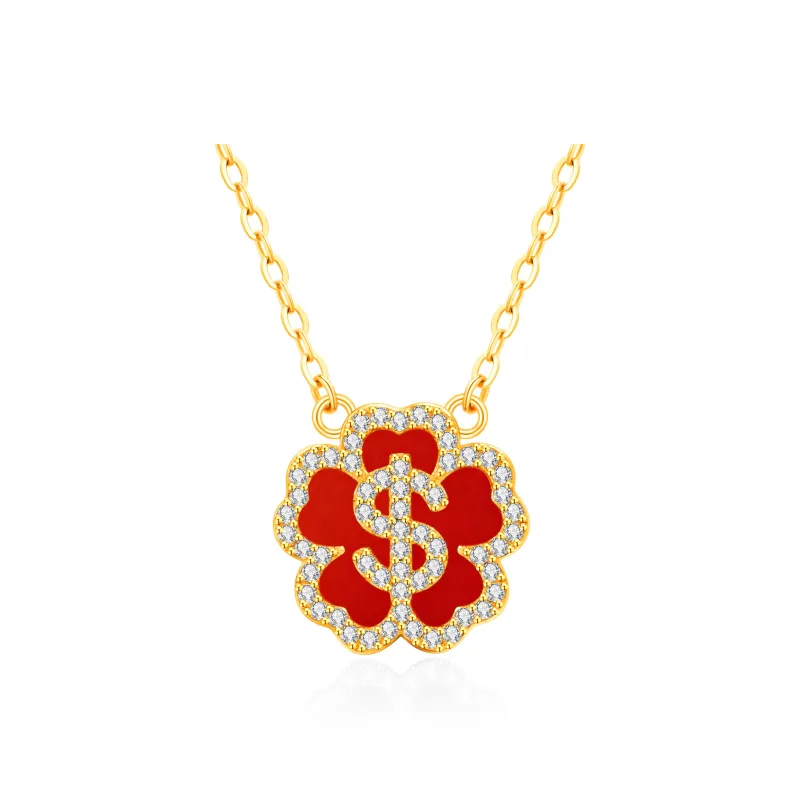 Lao Feng Xiang Agate Necklaces Women's-6