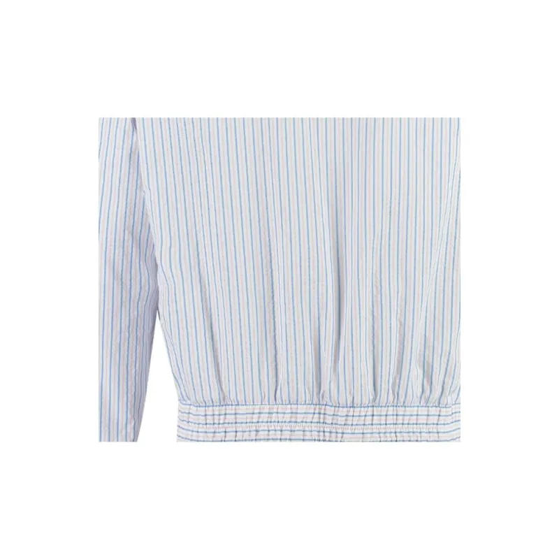 THOM BROWNE Striped Drawstring Waistband Shirt Jacket-2
