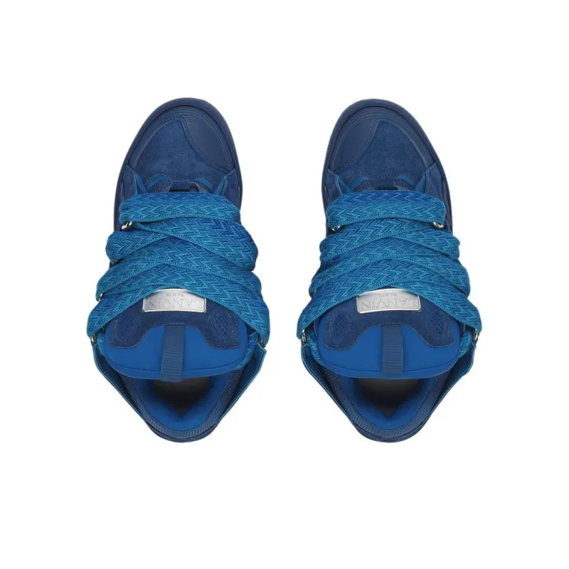 Lanvin Curb Low Top Skateboard Shoes Unisex Blue-3