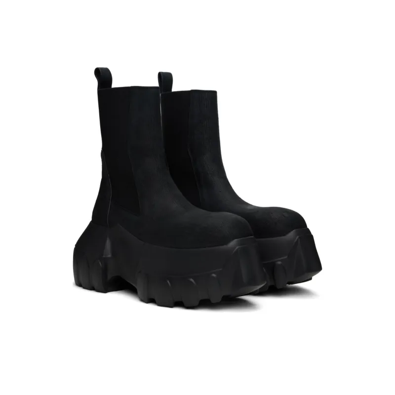 RICK OWENS/RO Ankle Length Chelsea Boots Men's Black-2