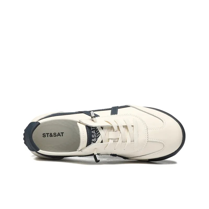 ST&SAT Fashion Slip-Resistant Comfortable Versatile Men's Breathable Casual Shoes-2