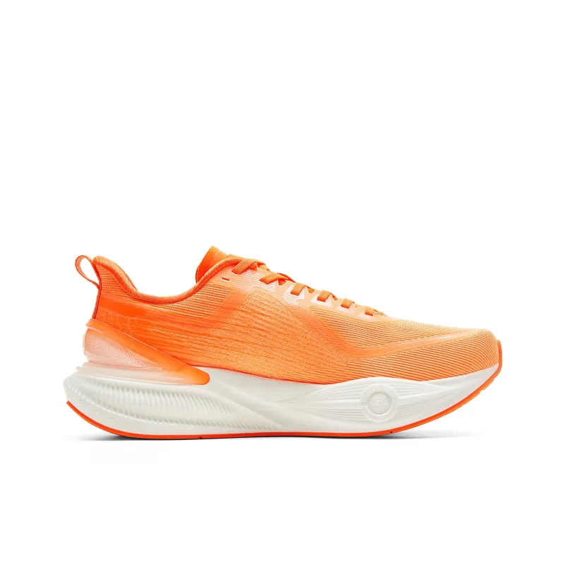 PEAK Cushioned Slip Resistant Abrasion Resistant Low Top Training Running Shoes Men's Flame Tangerine-1
