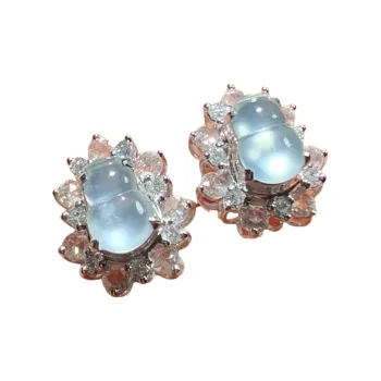 Bracelet Great Demon King Liu Yidao Glass Type Jade Jadeite Stud Earrings Unisex