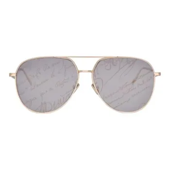 BERLUTI Metal Aviator Sunglasses Men's Gold