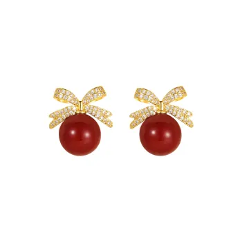 Rhymes Gold Plated Copper Clip On Earrings Women's