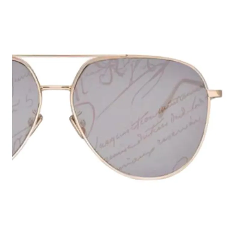 BERLUTI Metal Aviator Sunglasses Men's Gold-2