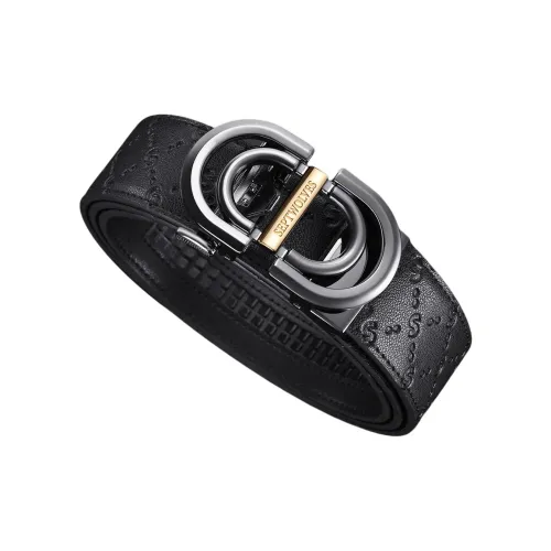 SEPTWOLVES Cow Split Leather Leather Belts Men's Width  3.5cm