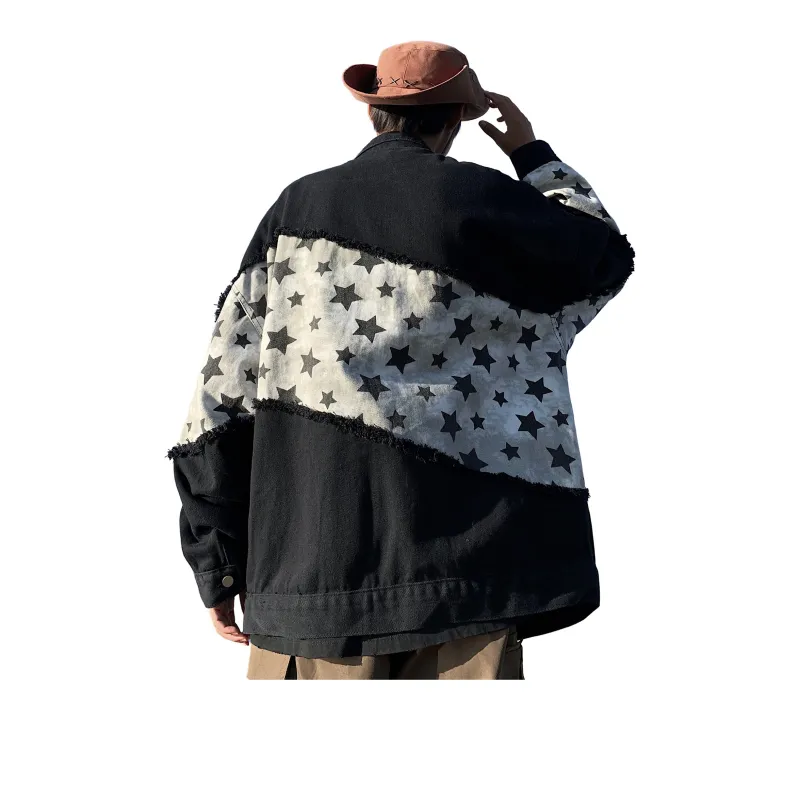 H.V.G.A Denim Jacket Unisex Black-1