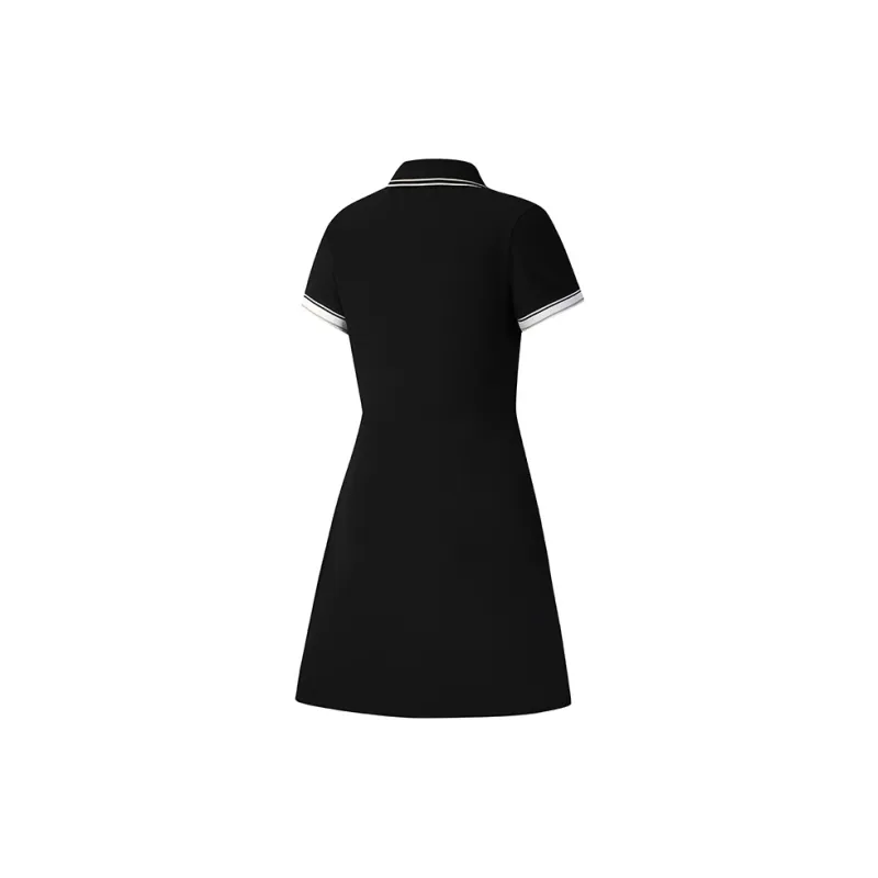FILA Golf Series Short Sleeved Dress Women's Pitch Black-1