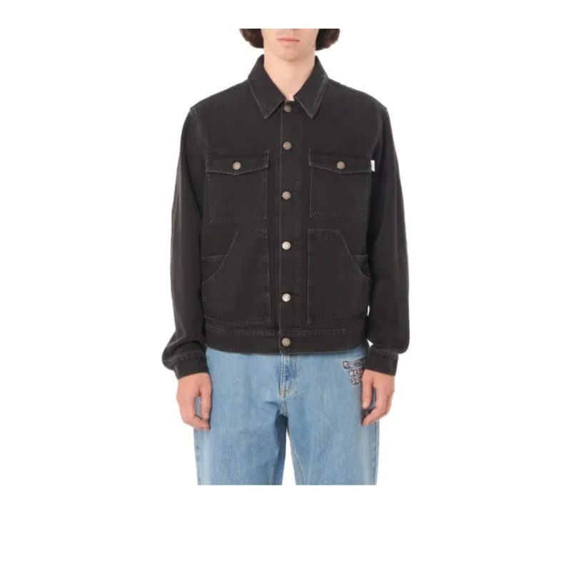 PACCBET Denim Jacket Men's Black-0