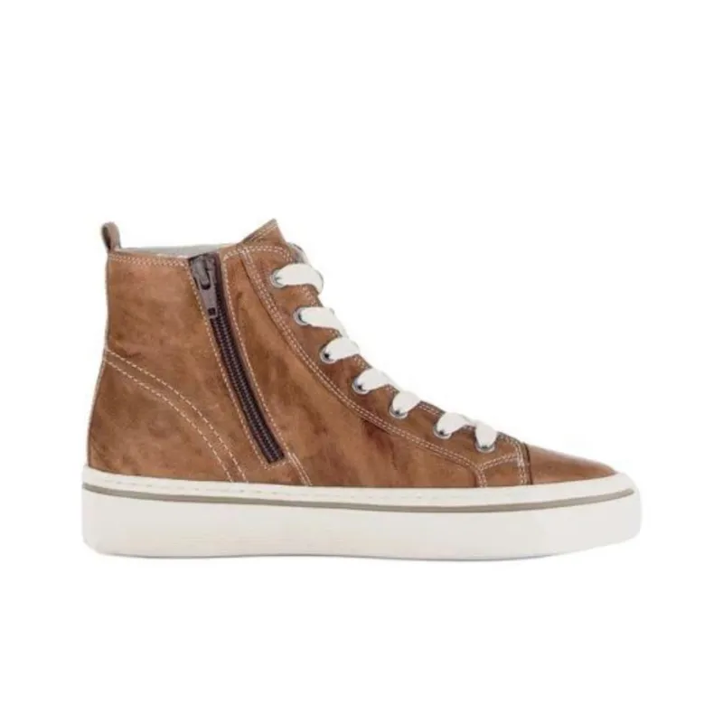 Gabor Fashion High Top Casual Shoes Unisex Brown-2