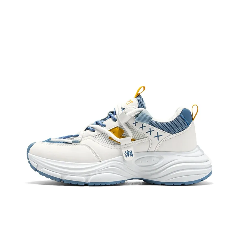Grumpy Ram Breathable Height Increasing Low Top Chunky Sneakers Men's-0