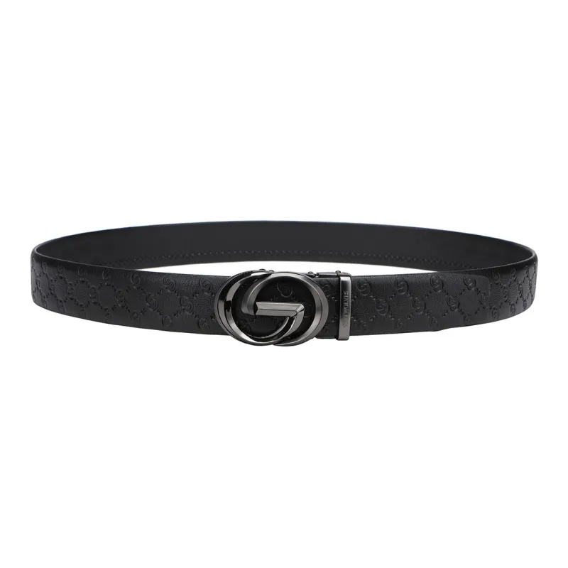 SEPTWOLVES Cow Leather Leather Belts Men's Width 3.5CM-0