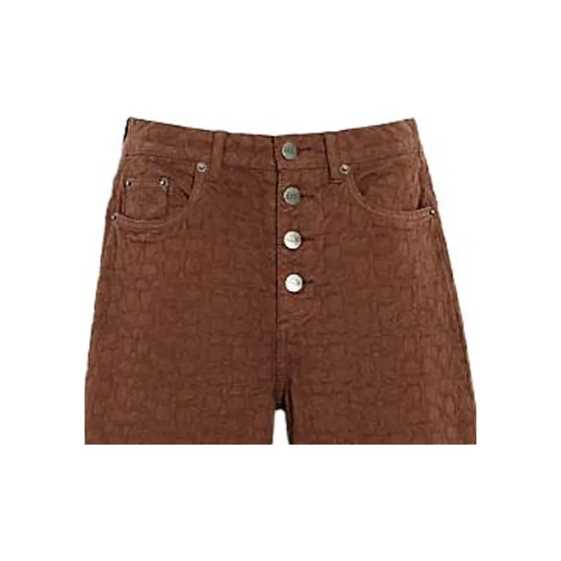 COACH Casual Pants Women's Brown-4