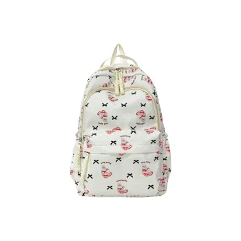 MOK Composite Cloth Backpack Women's White Bunny/White Bear/Light Pink Bunny/Light Blue Bowknot/White Puppy