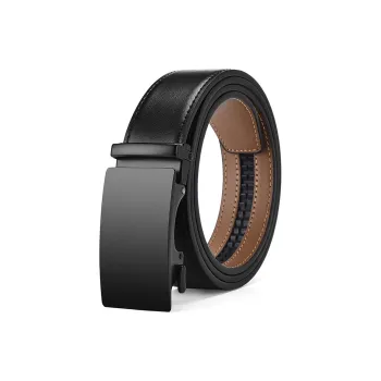 Yamaichi Maru Double Layered Coated Cow Leather Leather Belts Men's 3.5 Cm