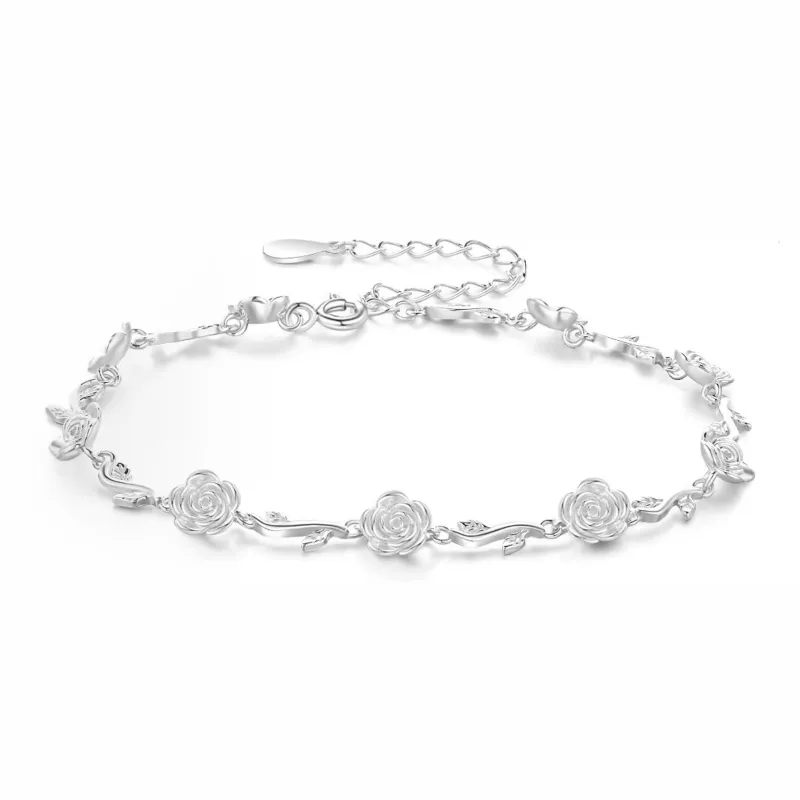 SINO GEM S999 Fine Silver Bracelets Women's-0