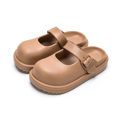 Soft Mary Jane Laced Women's Platform Air EVA Urban Chic Style Commute Dopamine Dressing Closed Toe Slippers