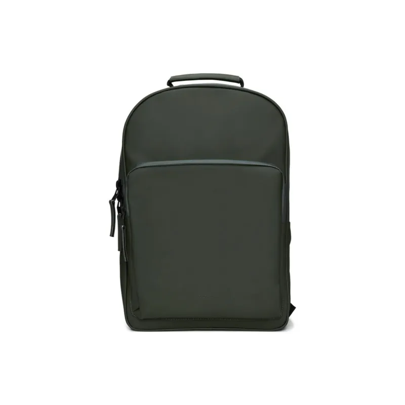 Rains Solid Color Backpack Large Size Unisex Green-0
