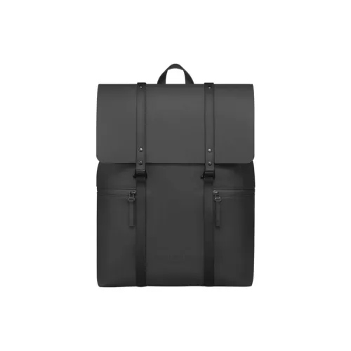 Gaston Luga PU Polyamide Backpack Tubas Unisex Elegant Black
