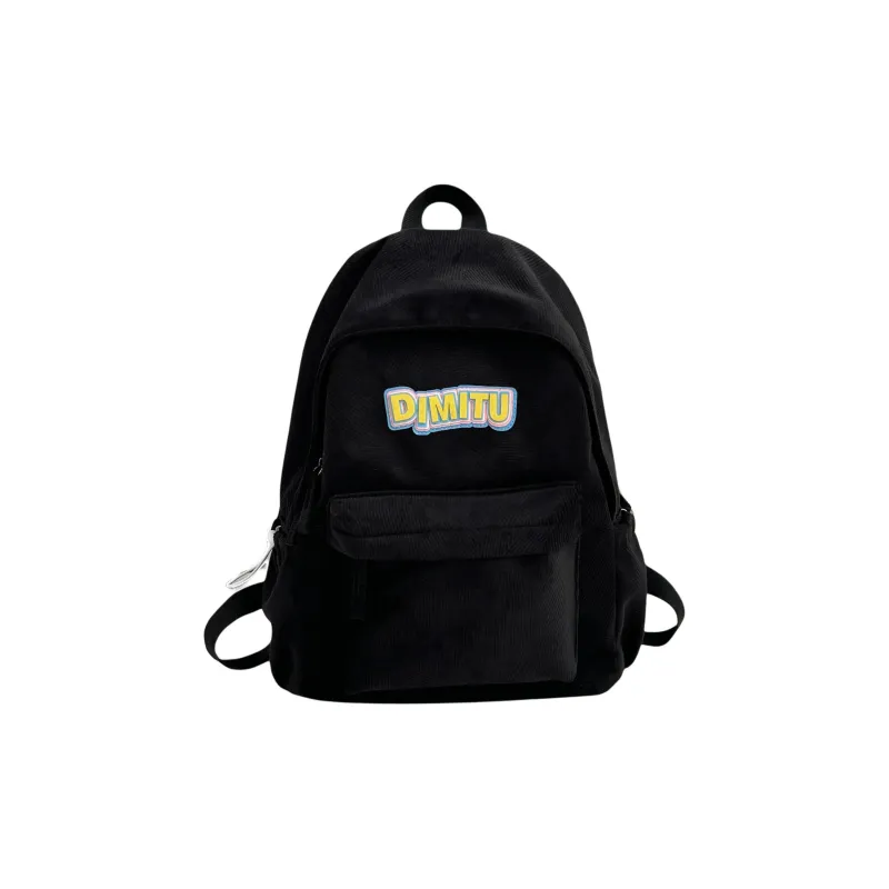 URBAN FOREST Nylon Backpack Unisex Blue/Gray/Black/Coffee-0
